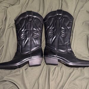 Nevada Black  Western Cowboy Boots